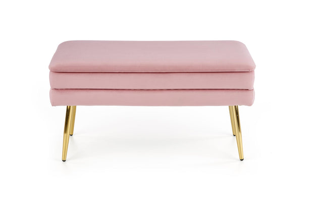 Polsterbank mit Staurum, aus Samtstoff Velante Rosa (3)