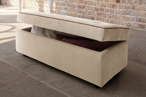 Polsterbank mit Staurum Raffa Creme