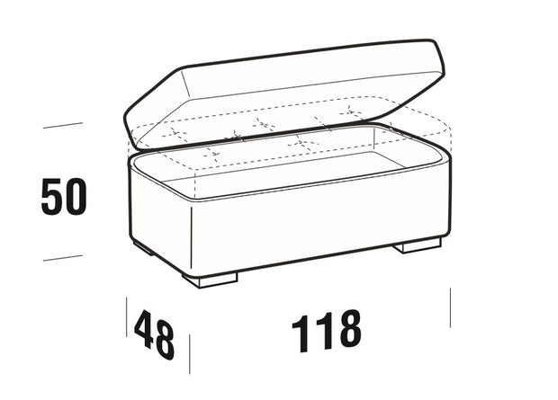 Polsterbank mit Staurum Raffa Creme (2)