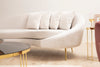 Sofa 3-Sitzer mit Samtstoff, Eses I Beige (2)