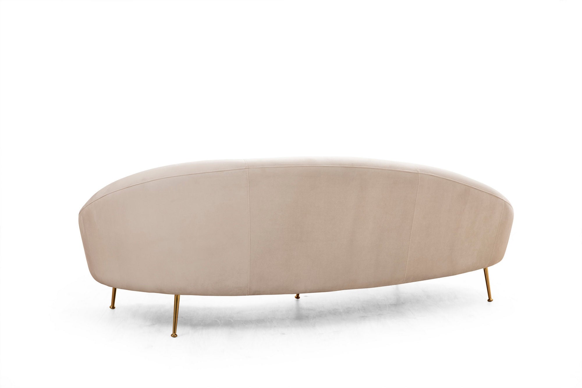Sofa 3-Sitzer mit Samtstoff, Eses I Beige (4)