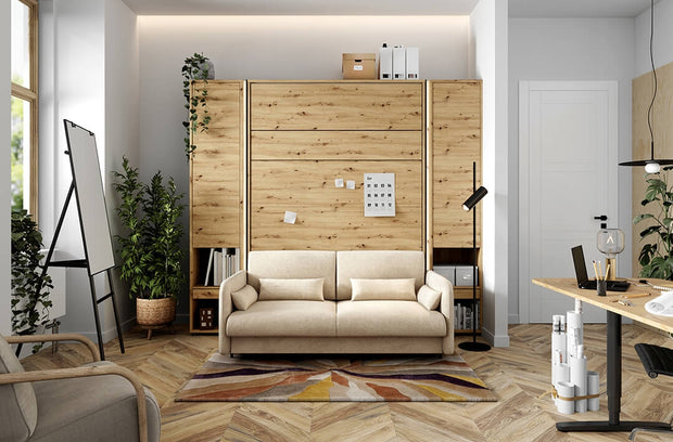 Sofa 2-Sitzer mit Stoff BC18 Beige, für Wandklappbett (3)