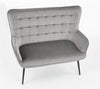 Sofa 2-Sitzer, mit Stoff Castiel XL Grau (3)