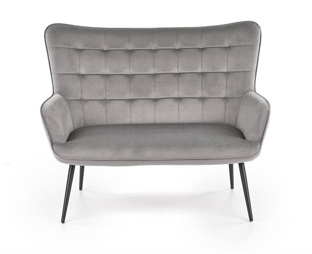 Sofa 2-Sitzer, mit Stoff Castiel XL Grau (2)