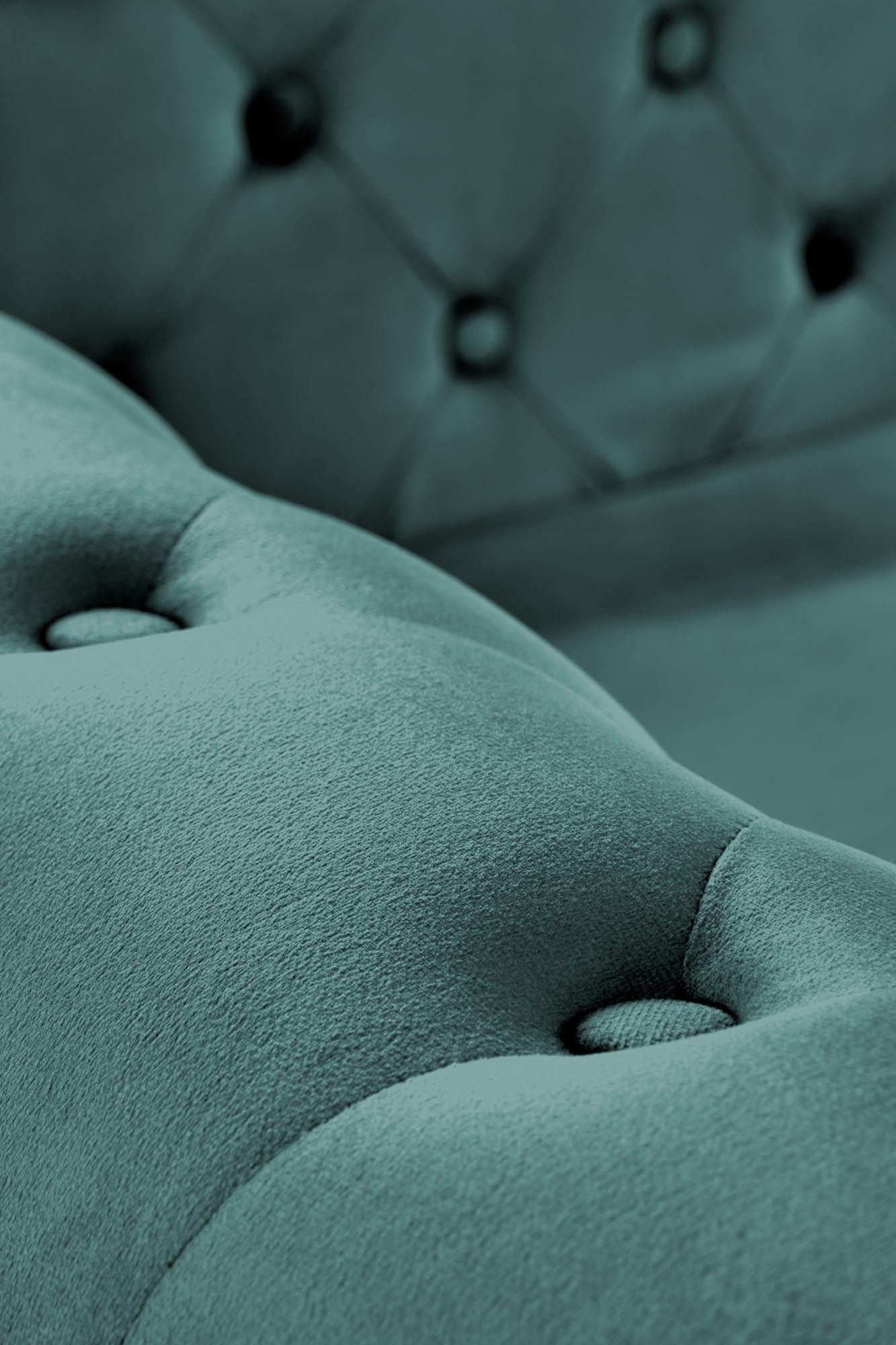 Sofa 2-Sitzer, mit Samtstoff Erickson XL Grün (6)