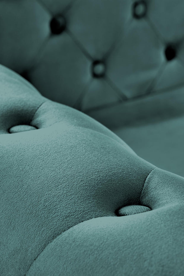 Sofa 2-Sitzer, mit Samtstoff Erickson XL Grün (6)