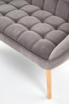 Sofa 2-Sitzer, mit Samtstoff Romulus XL Grau (8)