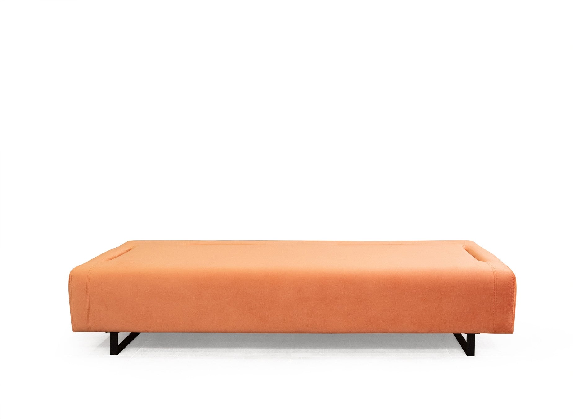 Sofa 3-Sitzer mit Samtstoff, Infinity Orange (7)