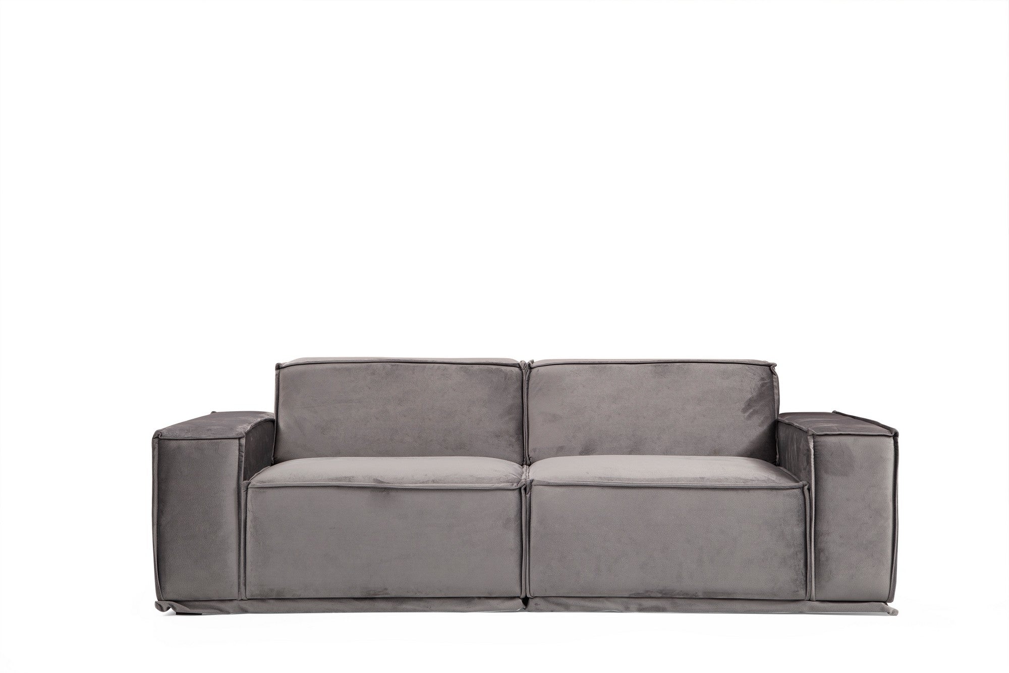 Sofa 2-Sitzer mit Stoff, Lego Grau (2)