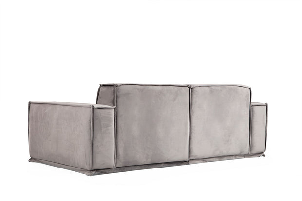 Sofa 2-Sitzer mit Stoff, Lego Grau (4)