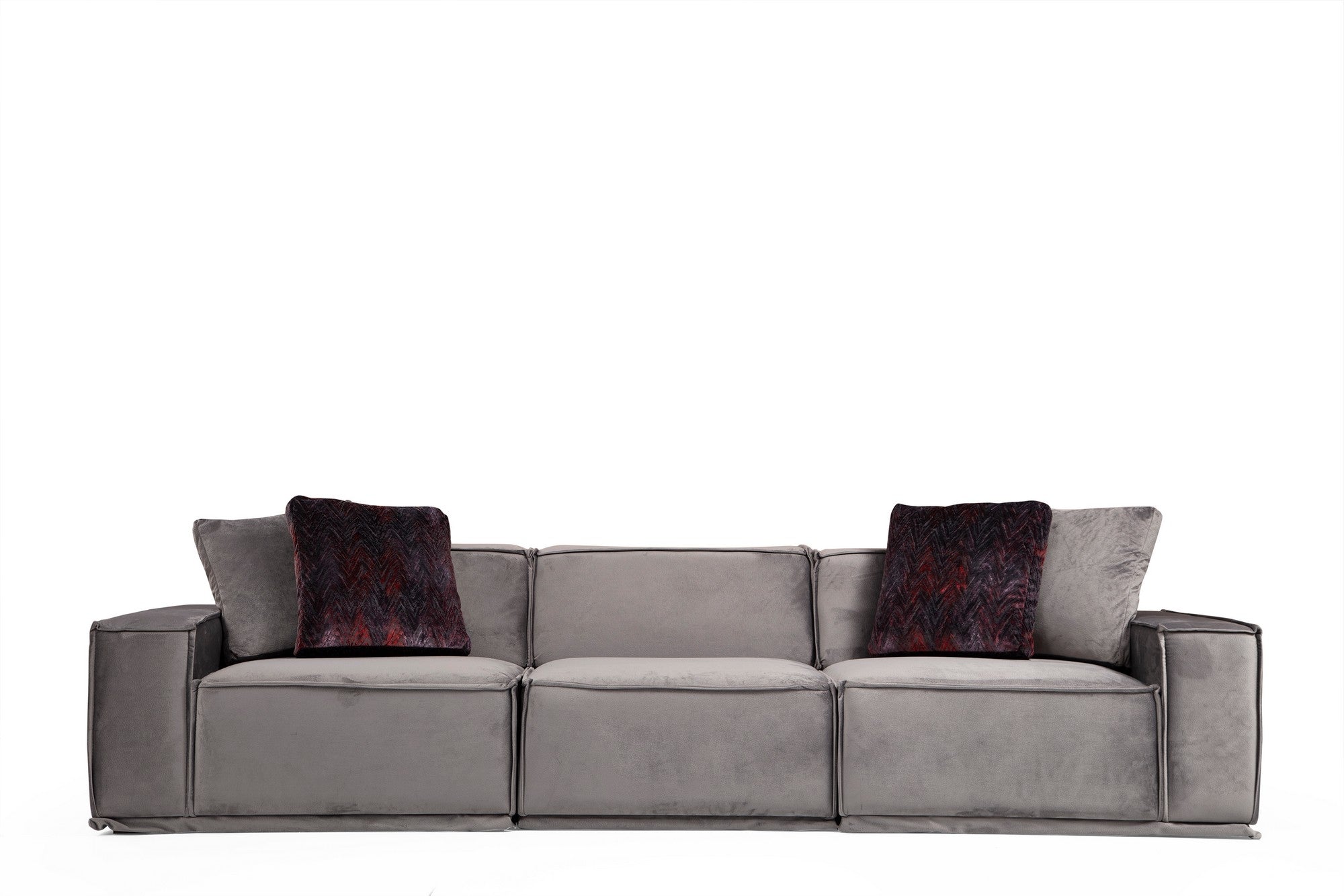 Sofa 3-Sitzer mit Stoff, Lego Grau (2)