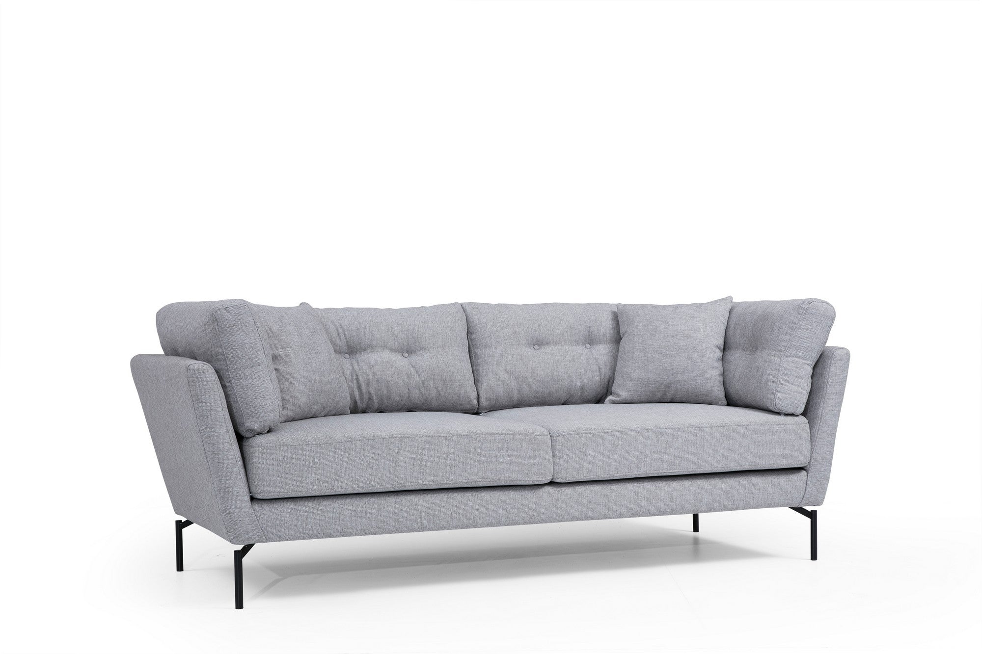 Sofa 3-Sitzer mit Stoff, Mapa Grau (4)