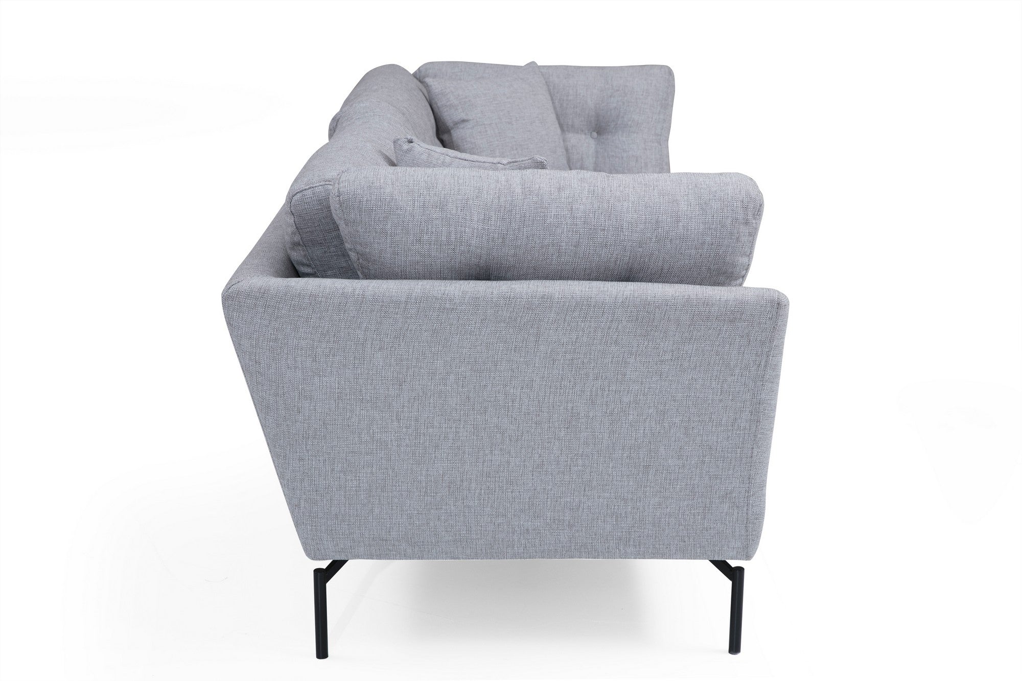 Sofa 3-Sitzer mit Stoff, Mapa Grau (5)