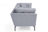 Sofa 3-Sitzer mit Stoff, Mapa Grau (5)