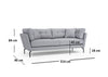 Sofa 3-Sitzer mit Stoff, Mapa Grau (7)