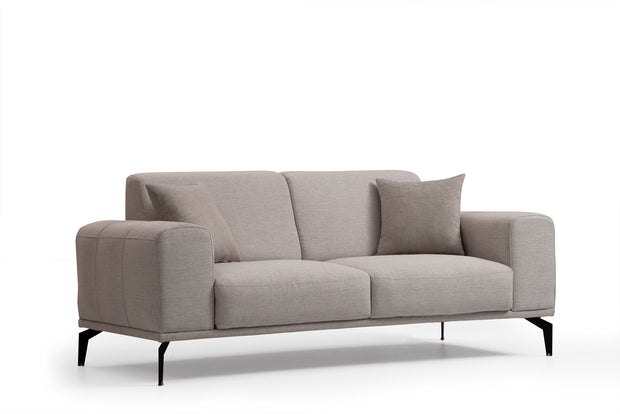 Sofa 2-Sitzer mit Stoff, Nikea Grau (3)