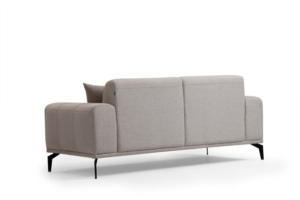 Sofa 2-Sitzer mit Stoff, Nikea Grau (4)