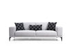 Sofa 3-Sitzer mit Stoff, Sevilla Grau
