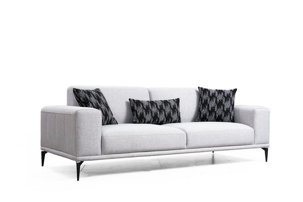Sofa 3-Sitzer mit Stoff, Sevilla Grau (3)