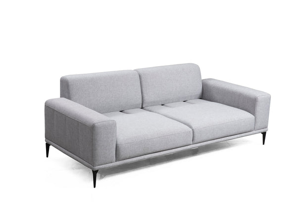 Sofa 3-Sitzer mit Stoff, Sevilla Grau (4)