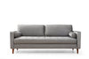 Sofa 3-Sitzer mit Samtstoff, Rome Grau (5)
