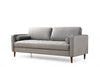 Sofa 3-Sitzer mit Samtstoff, Rome Grau (8)