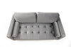 Sofa 2-Sitzer mit Samtstoff, Rome Grau (3)