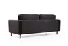 Sofa 3-Sitzer mit Samtstoff, Rome Schwarz (8)
