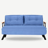 Schlafsofa 2-Sitzer mit Samtstoff, Sando Color (4)