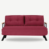 Schlafsofa 2-Sitzer mit Samtstoff, Sando Color (5)