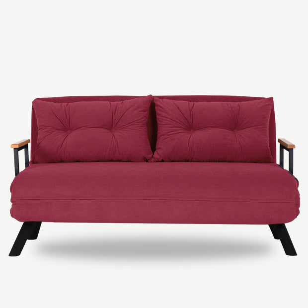 Schlafsofa 2-Sitzer mit Samtstoff, Sando Color (5)