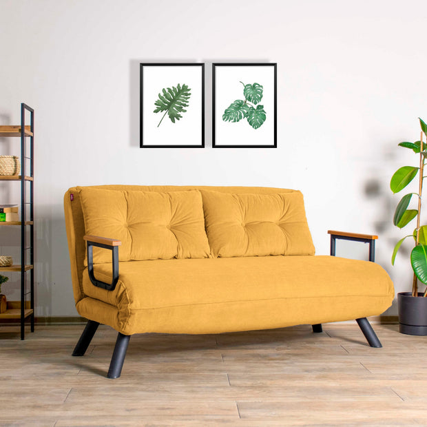 Schlafsofa 2-Sitzer mit Samtstoff, Sando Color (2)