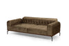 Sofa 3-Sitzer mit Stoff, Siesta Capitone Braun (8)