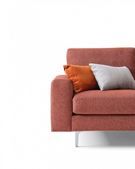 Ecksofa mit Chaiselongue Rechts, 4-Sitzer, Cassandis Rost (4)