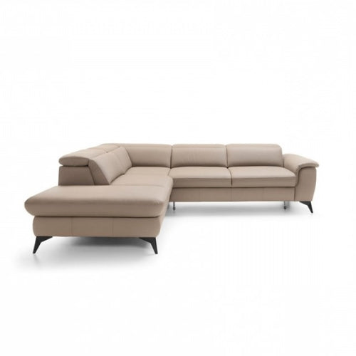 Ecksofa Schlaffunktion mit Chaiselongue Links, 4-Sitzer, Cay Beige (1)