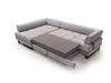 Ecksofa Schlaffunktion mit Chaiselongue Links, 4-Sitzer, Hanna Blau (2)