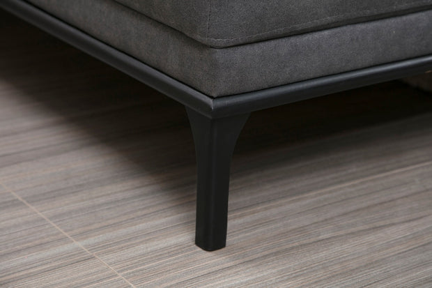 Ecksofa mit Chaiselongue Rechts, 4-Sitzer, aus Stoff, Hollywood Grau (7)