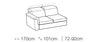 Ecksofa mit Chaiselongue Rechts, 4-Sitzer, Pier Creme (6)