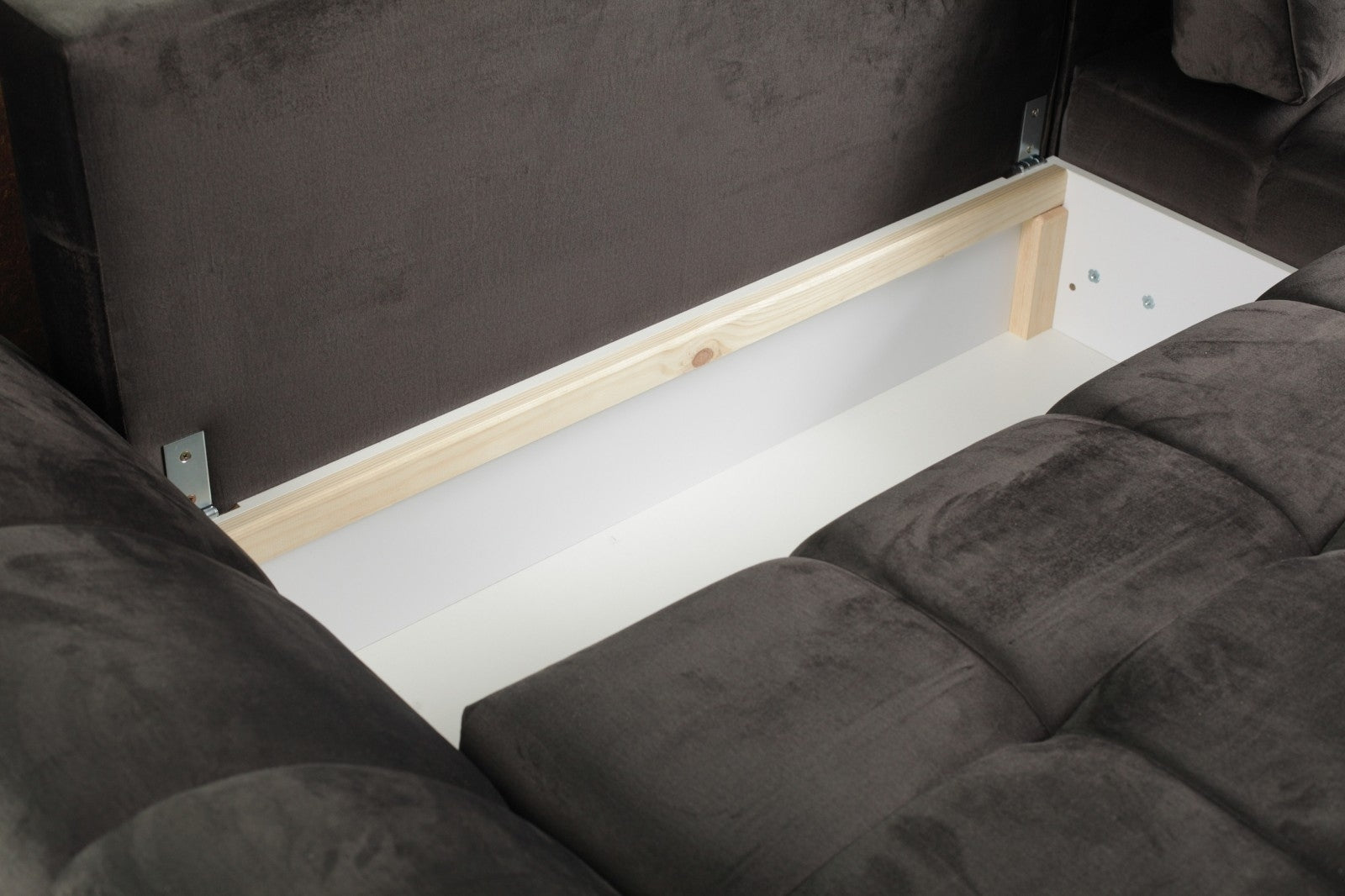 Ecksofa Schlaffunktion mit Chaiselongue Rechts, 4-Sitzer, Voleto Schwarz (1)