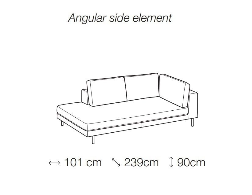Ecksofa mit Chaiselongue Rechts, 4-Sitzer, Voyo Braun (3)