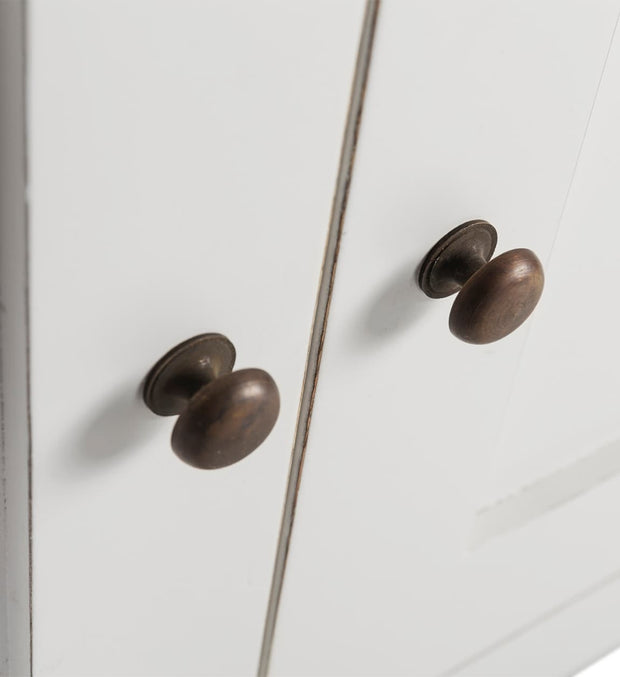 Kommode mit 3 schubladen und 4 türen Everest Weiß (5)