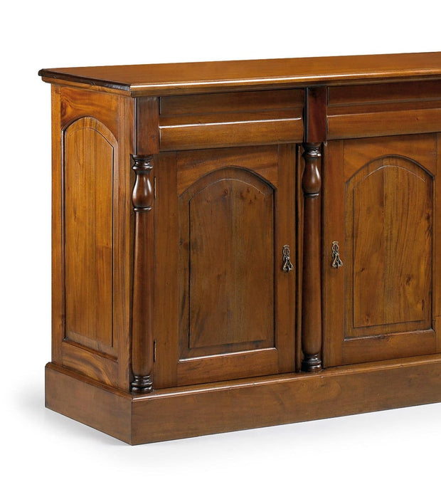 Kommode mit 3 schubladen und 3 türen Vintage Nussbaum (1)