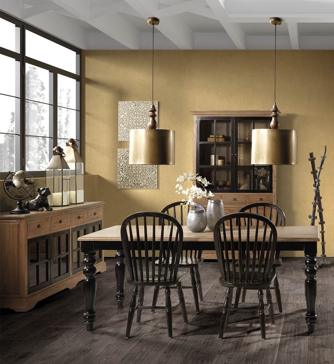 Kommode mit 4 schubladen und 4 türen Siena Natürlich (1)