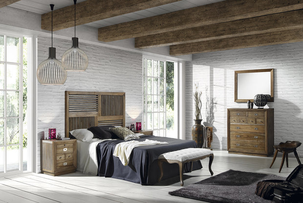 Sideboard mit 9 schubladen Merapi Tall Natürlich (1)