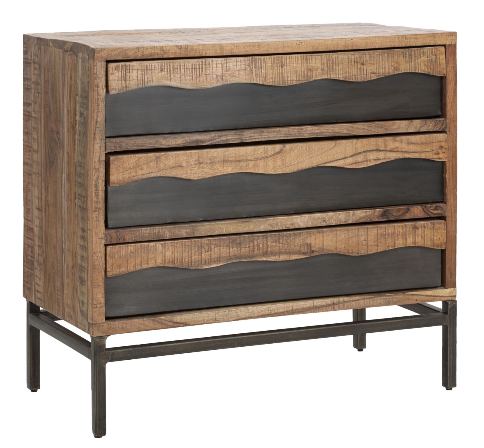 Kommode mit 3 schubladen Yellowstone Small Natürlich (1)