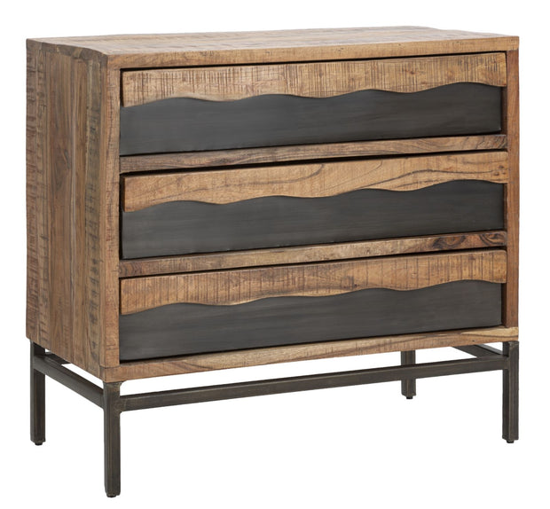 Kommode mit 3 schubladen Yellowstone Small Natürlich (1)