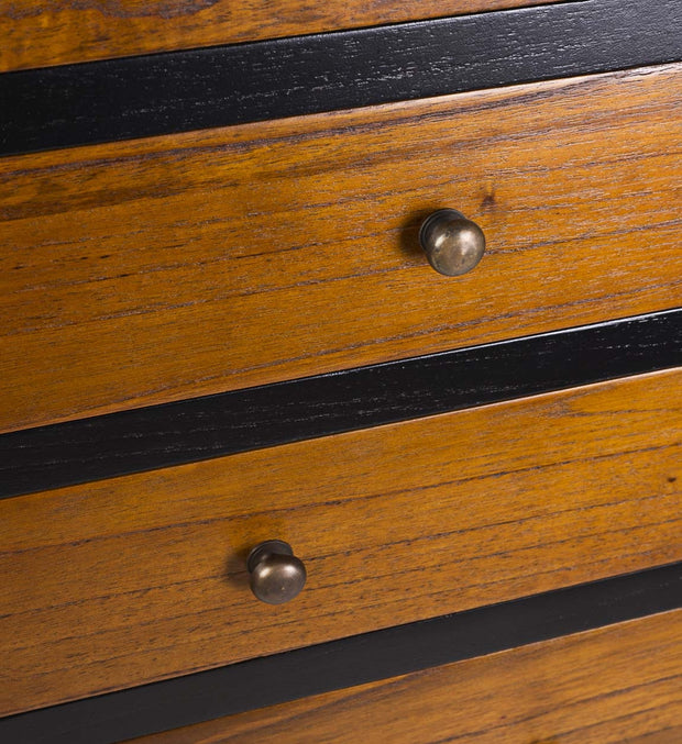 Sideboard mit 18 schubladen Valentine Nussbaum (4)