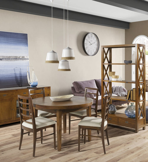 Kommode mit 3 schubladen und 4 türen Star Nussbaum (1)