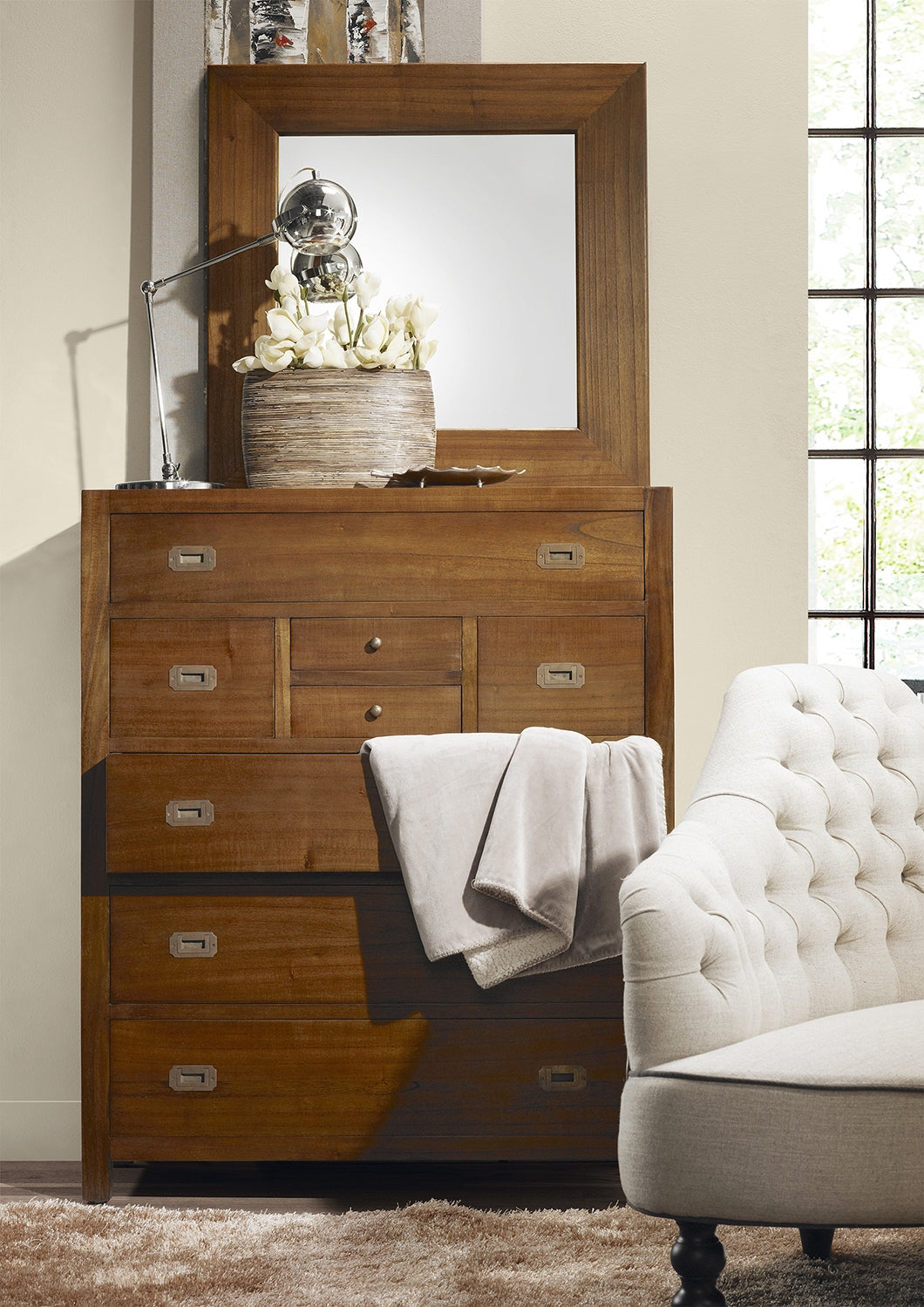 Sideboard mit 8 schubladen Star Tall Nussbaum (1)