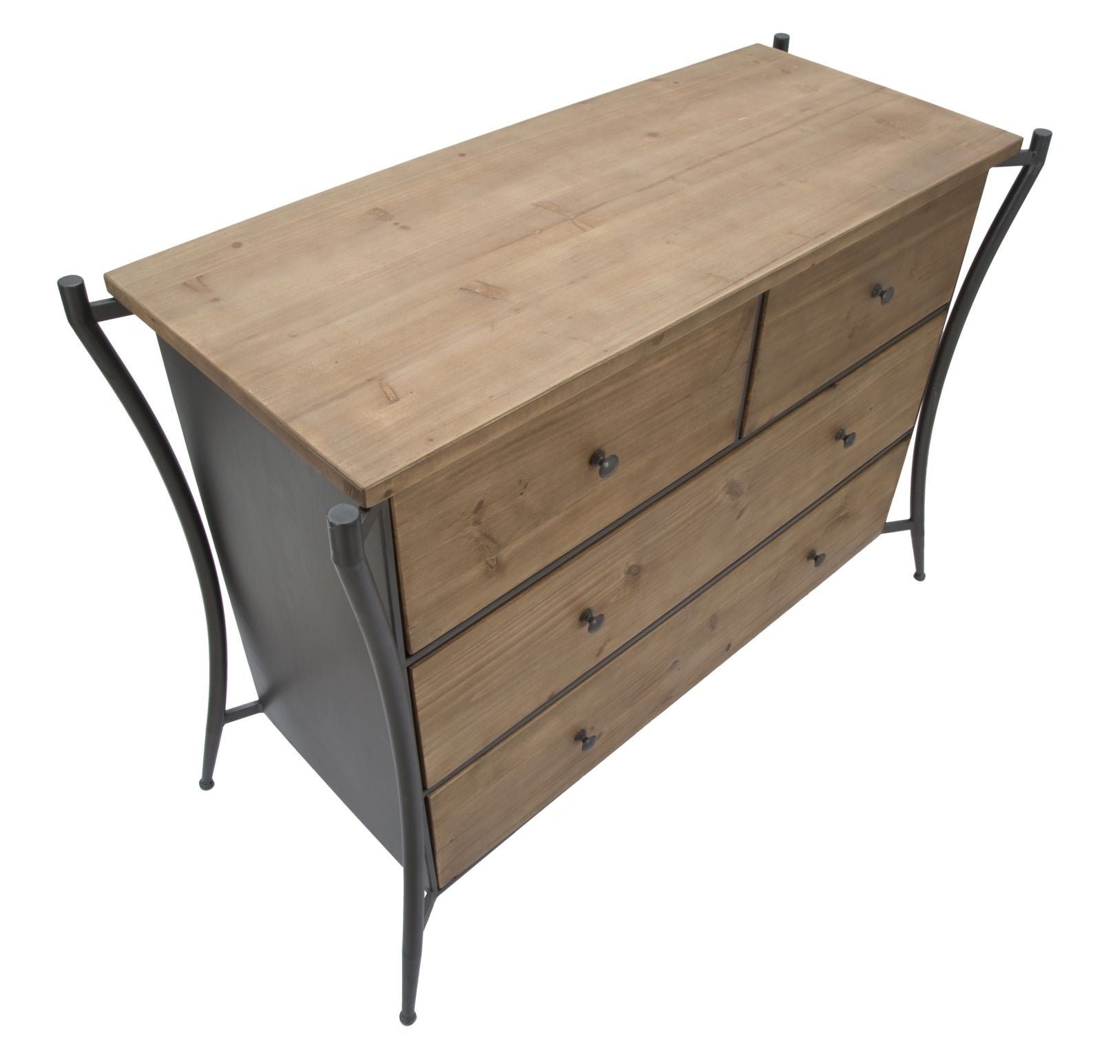 Kommode mit 4 schubladen Glasgow Natürlich (4)